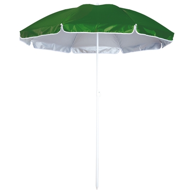 zielony plazowy parasol nadrukiem